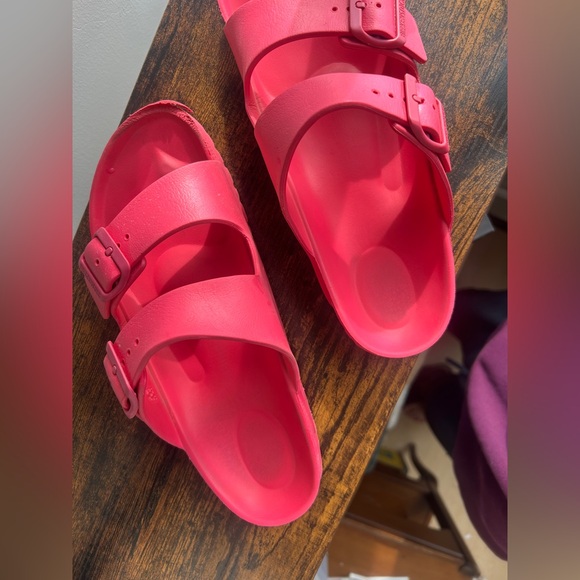 Birkenstock Arizona EVA Pink Slides Size 39 L8 M6 - Picture 2 of 6